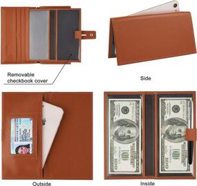 img 2 attached to 💼 Stylish & Spacious WOZEAH Wallets: The Ultimate Checkbook Organizer for Women