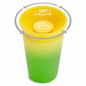 img 1 attached to Color-Changing Sippy Cups For Toddlers – 2-Pack Munchkin Miracle 360 Cups In Pink And Yellow, 9 Oz Each