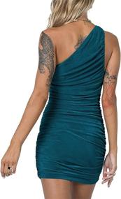 img 2 attached to Elfurie Shoulder Sleeveless Bodycon Homecoming Women's Clothing : Dresses