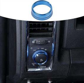 img 4 attached to 🔵 Enhance Your Dodge RAM's Style with Voodonala Aluminum Headlight Switch Knob Cover for 2010-2017 RAM, Blue 1pc