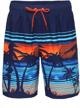 men's rokka&rolla quick dry swim trunks with mesh lining | beach shorts bathing suit logo