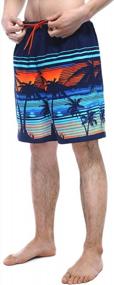 img 2 attached to Men'S Rokka&Rolla Quick Dry Swim Trunks With Mesh Lining | Beach Shorts Bathing Suit