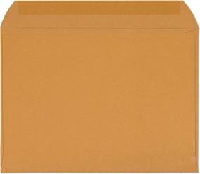 img 3 attached to Check O Matic 9X12 Brown Booklet Open Side Envelopes – Gummed Seal 9 X 12 Inches Mailing Envelope, For Home, Office, Business, Legal Or School - 100 Pack