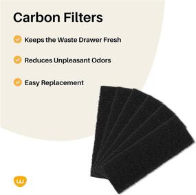 img 2 attached to Whisker Litter-Robot Carbon Filters - 3-Pack, Custom Fit for Litter Box, Effectively Absorb Odors and Control Moisture