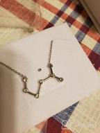 img 1 attached to Sterling Silver Zodiac Necklace From Austria With Crystals - 12 Constellation Horoscope Astrology Jewelry Gifts For Women review by Tiffany Lewis