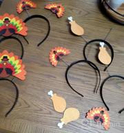 img 1 attached to Thanksgiving Turkey Headband Party Boppers - Set Of 6 Festive Decorations For Head Accessories review by Steve Arnold