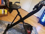 img 1 attached to ADVENOR Folding Magnetic Exercise Bike With Arm Resistance Bands And Backrest For Comfortable Home Fitness review by Kevin Griffin