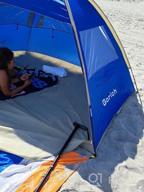 img 1 attached to Portable Beach Tent Sun Shelter Canopy: Gorich Beach Tent For 3-7 People, With UPF 50+ UV Protection, Lightweight & Easy Setup Cabana Beach Shade Tent review by Robert Mac