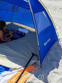 img 5 attached to Portable Beach Tent Sun Shelter Canopy: Gorich Beach Tent For 3-7 People, With UPF 50+ UV Protection, Lightweight & Easy Setup Cabana Beach Shade Tent