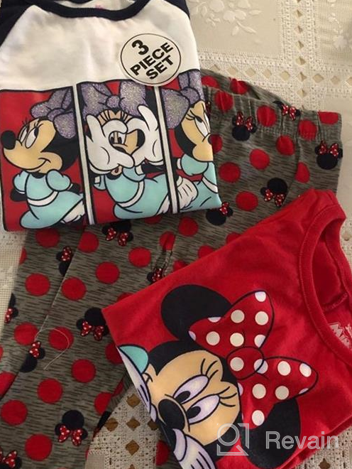 img 1 attached to Disney 3 Piece Mickey Minnie Leggings Girls' Clothing for Leggings review by Tami Francis