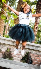 img 6 attached to Layered Tulle Princess Skirt for Girls - Fashionable Skirts & Skorts
