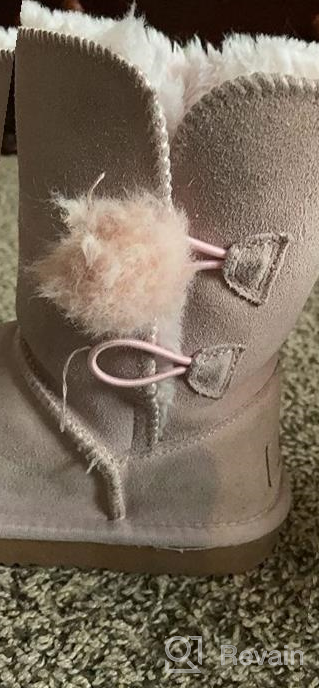 img 1 attached to Warm and Cozy Winter Sheepskin Fur Boots for Boys & Girls by DREAM PAIRS review by Eric Krull