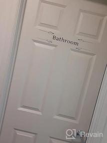 img 6 attached to DIY съемная наклейка на стену для ванной комнаты для домашнего декора-туалет знак аксессуары для дверей туалета
