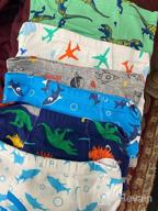 img 1 attached to Pack of 6 Baby Soft Cotton Underwear for Little Boys - Dinosaur Briefs, Toddler Shark Undies, Children Truck Panties review by Jake Hillyer