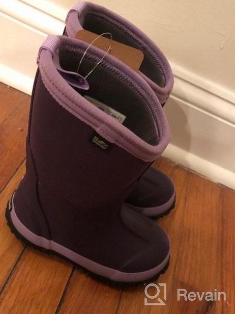 img 1 attached to MCIKCC Kids Rubber Rain Boots: Waterproof Snow Wellies for Boys & Girls review by Shrikant Ojo