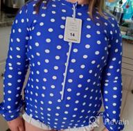 img 1 attached to Girls Kids Polka Dot Daisy Beach Sport 1-Piece Swimsuit Long Sleeve Simplified Bathing Suit (FBA) review by Sarah Dionne