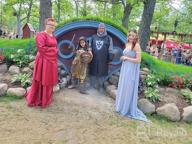 img 1 attached to Zhitunemi Renaissance Costume Women Plus Size Medieval Dress Halloween Costumes Gothic Gown review by Luke Einarson