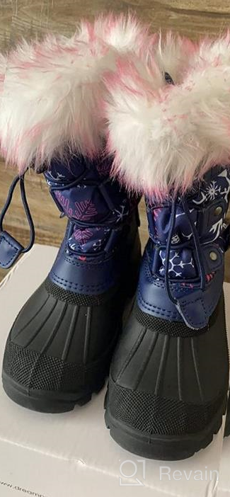 img 1 attached to DREAM PAIRS Insulated Waterproof 🌨️ Snow Boots for Boys and Girls review by Daniel Tonini