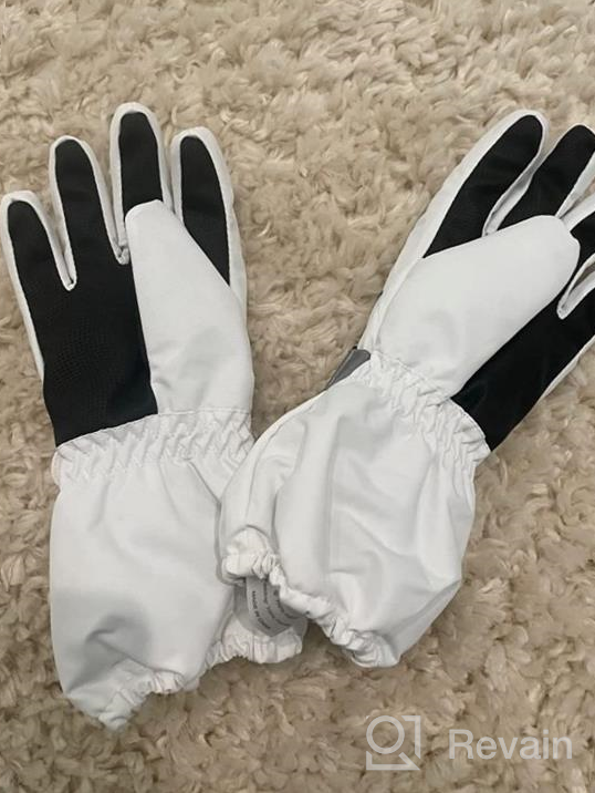 img 1 attached to 🧤 Cold Weather Winter Waterproof Gloves Mittens for Girls - Outdoor Accessories review by Curby Alston