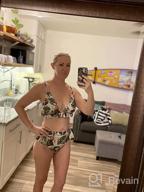 img 1 attached to Flattering High Waisted Bikini With Ruffle V-Neck Top For Women'S Swimwear review by Darrius Frison