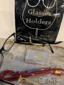 img 5 attached to Terylene Eyeglasses Strap Holders - Glasses Lanyard Around Neck - Eyeglass Chains For Women Men - Eye Glasses Accessory Chain - 3 Pcs Black