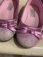 img 1 attached to 💃 Glittery Slip-On Ballet Flats for Little Girls and Toddlers with Bling-Bling Fashion review by Alyssa Bell