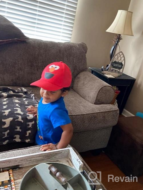 img 1 attached to 🧢 Sesame Street Cotton Baseball Cap for Toddlers – Elmo, Cookie Monster, Big Bird, Oscar The Grouch review by Octavius Webster