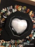 img 1 attached to Soothing Energy: Zenergy Gems Selenite Charged Natural Gemstone Chip Necklaces with Included Selenite Puffy Heart Charger review by Mike Cox