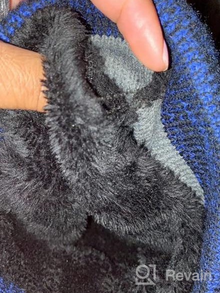 img 1 attached to 🧣 Stay Warm and Connected with Striped Boys' Winter Beanie Touchscreen Gloves - Essential Cold Weather Accessories review by Derrick Kadam