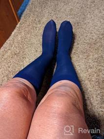 img 5 attached to Truform Women'S Knee High Sheer Compression Stockings - Beige, 8-15 MmHg, 20 Denier, Medium