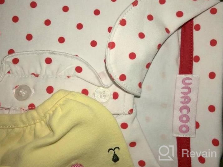 img 1 attached to Soft And Stylish UNACOO Toddler Polo Shirt With Picot Collar For Baby Girls And Boys (Ages 2-8) review by Chris Bond