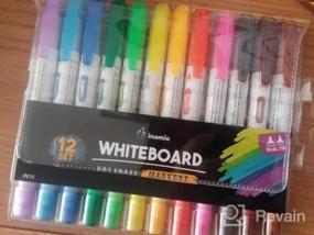 img 6 attached to 12-Set Dry Erase Markers For Whiteboard - Dual Tip & Ultra Fine Point, Erasable Markers For Kids