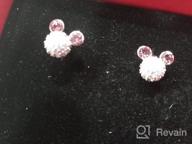 img 1 attached to 💎 Swarovski Crystal Allergic Girls' Jewelry: HERAYLI Earrings - Hypoallergenic and Stunning Accessories review by Jenny Mendez