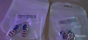 img 3 attached to Patriotic American Butterfly Earring，4Th Independence