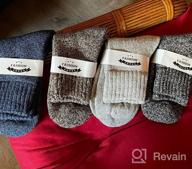 img 1 attached to Stay Warm And Stylish With Jeasona'S Vintage Wool Socks - Perfect For The Winter Season review by June Reeves