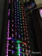 img 1 attached to MechanicalEagle Z-77 75% Mechanical Keyboard Aluminium Panel Clicky Blue Switches Rainbow LED Backlit N-Key Rollover 87-Key Tenkeyless Hot Swappable Spare Switches Included review by Madansaireddy Aldridge