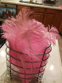 img 7 attached to 10Pcs Pink Ostrich Feathers Bulk 12-14Inch - Perfect For Christmas, Halloween & Wedding Decorations!