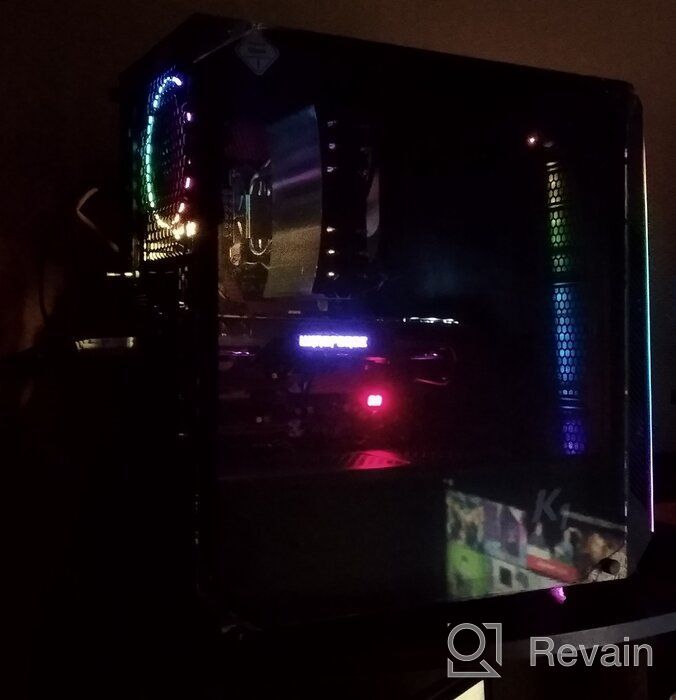 img 2 attached to 🖥️ Zalman K1 Rev. B ATX Gaming PC Case with Addressable RGB Front Panel, Tempered Glass Side Panel, Includes (1x) ARGB 120mm Fan Rear and (1x) Black 120mm Fan Front (aRGB Panel) review by Ada Suprynowicz ᠌