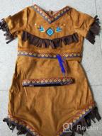 img 1 attached to Native American Costume For Girls - Traditional Kids Dress Outfit By ReliBeauty review by Alejandro White