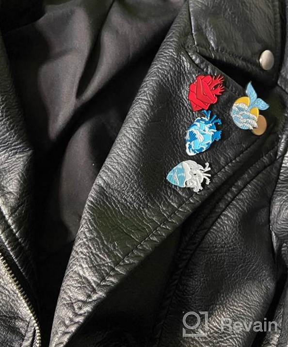 img 1 attached to 📌 Enamel Lapel Pin Sets: Fashionable Cartoon Animals, Fruits, Punk Music Lovers - Ideal Brooch Pin Badges for Clothing, Bags, Backpacks, Jackets, Hats - DIY review by Miles Barney