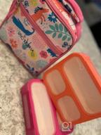 img 1 attached to Purple Kinsho Lunch Containers - Portion Control Bento Box Set For Women, Kids And Adults, Leak-Proof Snack Containers With Lids, 4 Cups Lunch-Box For Boys And Girls review by Barb Cook