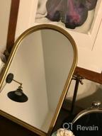 img 1 attached to Vintage Bronze Makeup Mirror-Desk With 360° Adjustable Rotation For Dressing Table, Bedroom, Bathroom - Geloo Vanity Tabletop Mirror, Antique Desktop Mirror 11.8'' X 9.8'' review by Mindi Gefroh