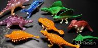 img 1 attached to 78Pcs Glow In The Dark Dinosaur Toys Set For Kids Toddler Goody Bag Stuffers, Mini Plastic Realistic Dinosaur Figures Party Favors Supplies review by Tom Schuster