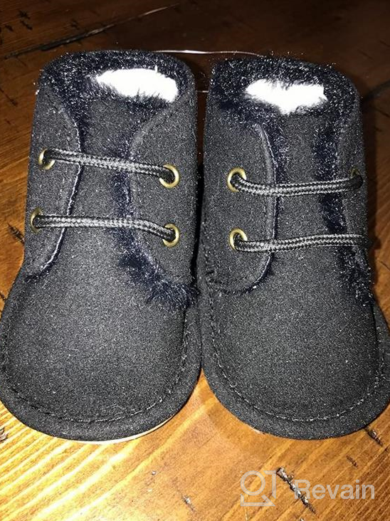 img 1 attached to 👟 Cozy and Stylish: Meckior Winter Newborn Anti-Slip Prewalker Boys' Shoes and Boots review by Doug Taylor