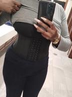 img 1 attached to YIANNA Underbust Sports Waist Trainer For Hourglass Body Shape And Tummy Control During Workouts - Short Torso Corset Body Shaper review by Ben Jacobson