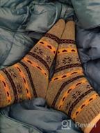 img 1 attached to YZKKE Women'S Vintage Winter Wool Crew Socks - 5-Pack Of Soft, Thick, And Warm Knit Socks In Multicolor - One Size Fits All review by Phillip Reed