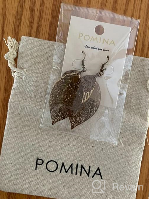 img 1 attached to Pomina Fashion Earrings Filigree ChocoGold_Earrings review by Jasmine Rodriguez