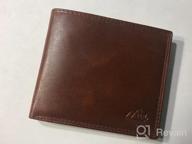 img 1 attached to Genuine Cowhide Leather Men's 🐄 Accessories - Enhancing Blocking Bifold Function review by Durward Carlson