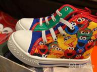 img 1 attached to 👟 Sesame Street Elmo Shoes: Hi Top Sneakers with Laces for Toddlers and Kids (Sizes 6-12) review by Jhon Clark