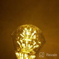 картинка 1 прикреплена к отзыву Add Charm To Your Outdoors With AmeriLuck Diamond Fairy LED Light Bulbs - BR30 Waterproof (Golden Yellow 2PK) от Luckie Davidson